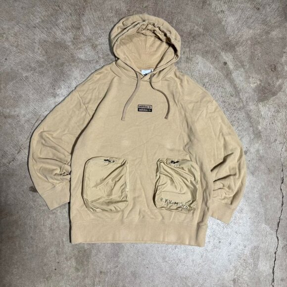 adidas Tan Hoodie with Front Pockets - Picture 5 of 8